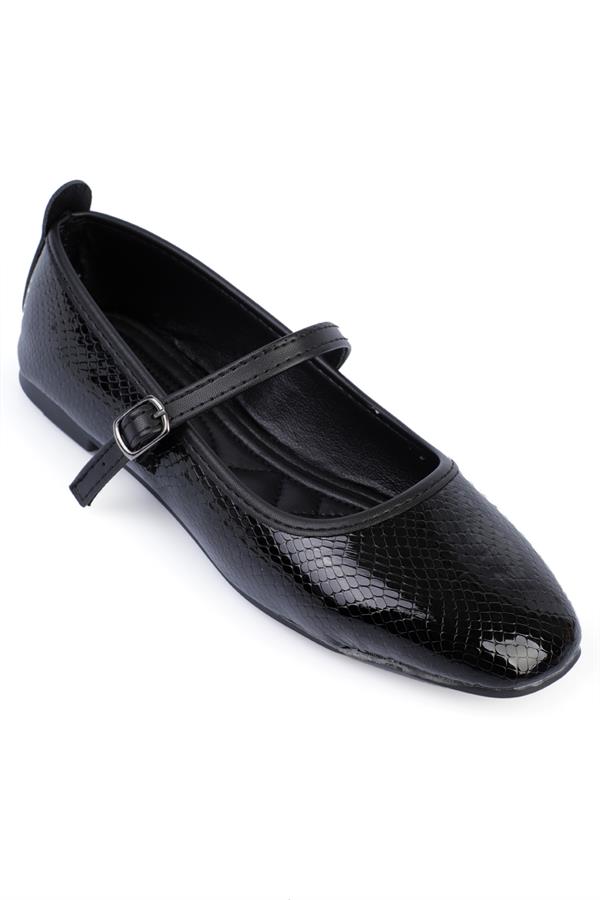 Capone Hanna Trend Women Metallic Black Ballet Flats image 1