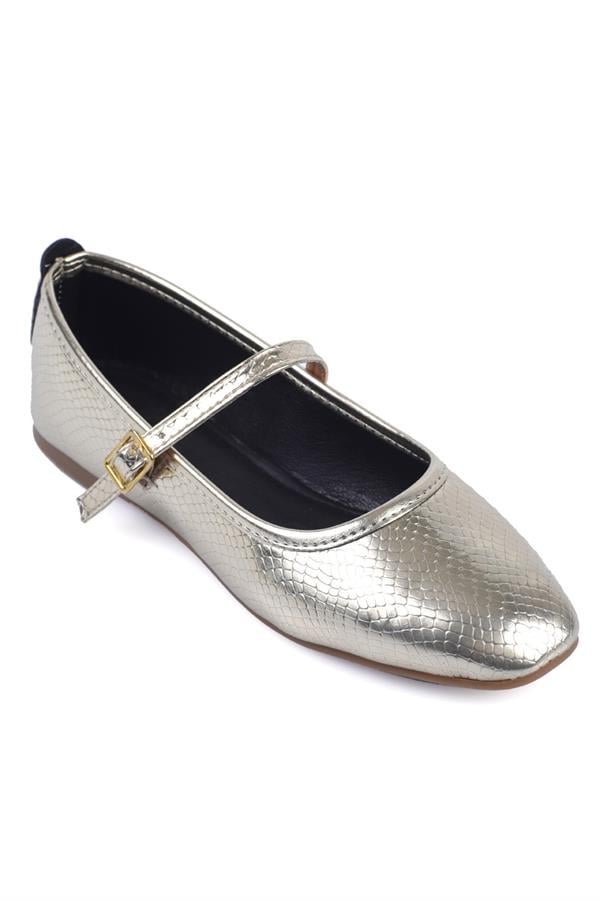 Capone Hanna Trend Women Metallic Silver Ballet Flats image 1