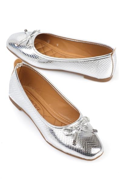 Capone Hana Trend Women Silver Ballet Flats image 3