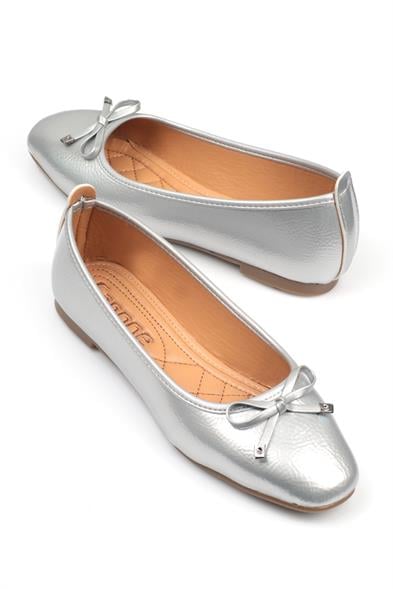 Capone Hana Trend Women Silver Ballet Flats image 5