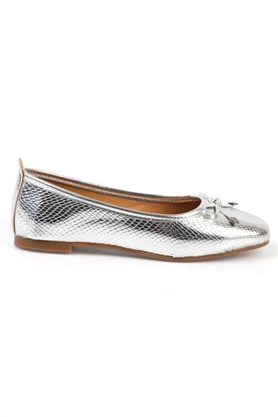 Capone Hana Trend Women Silver Ballet Flats image 4