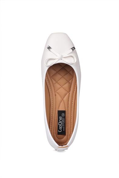 Capone Hana Trend Women White Ballet Flats image 4