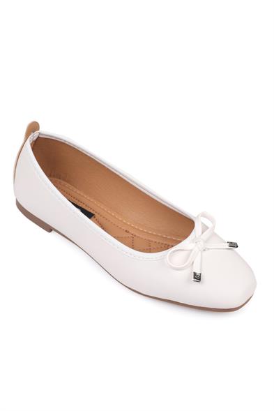 Capone Hana Trend Women White Ballet Flats image 3