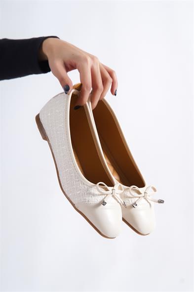 Capone Hana Trend Women White Ballet Flats image 6