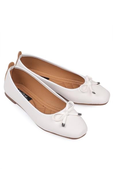 Capone Hana Trend Women White Ballet Flats image 6