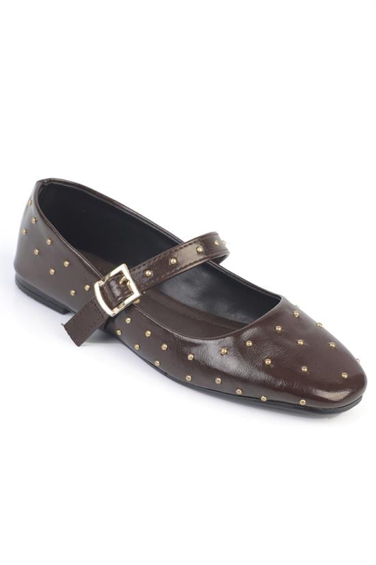 Capone Heddi Strap Women Brown Ballet Flat