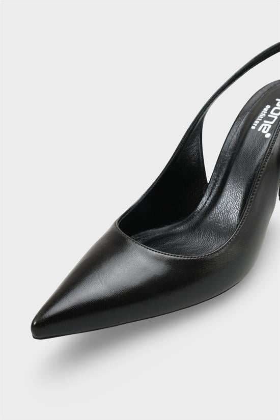 Capone Helsa Heeled Open Back Women Black Stiletto image 4