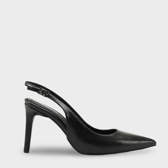 Capone Helsa Heeled Open Back Women Black Stiletto image 2
