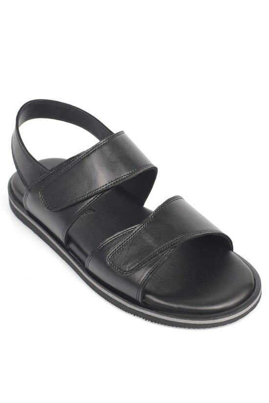 Capone Hook and Loop Double Band Open Toe Men Sandal