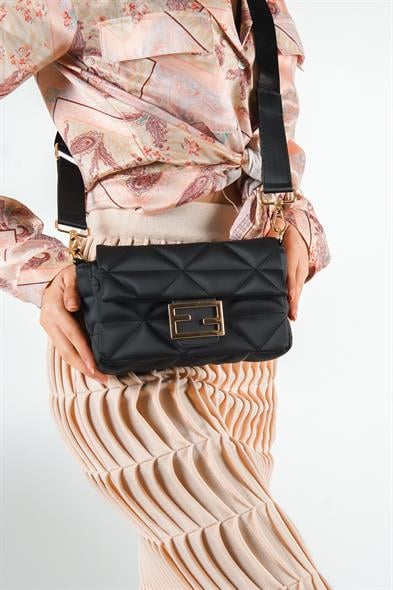 Capone İbiza Women Black Cross Bag image 6