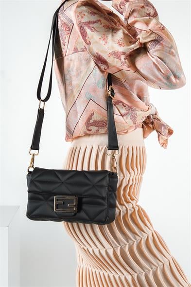 Capone İbiza Women Black Cross Bag image 3