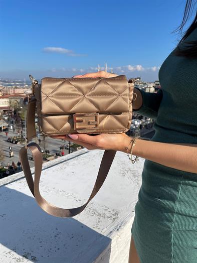 Capone İbiza Women Gold Cross Bag image 2