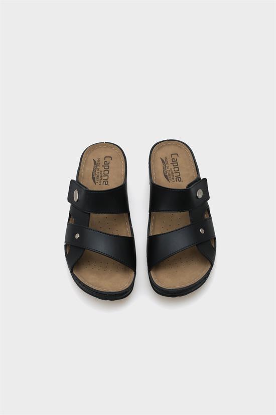 Capone Jane 107090 Women Black Slingback Comfort Anatomical Sandals image 4