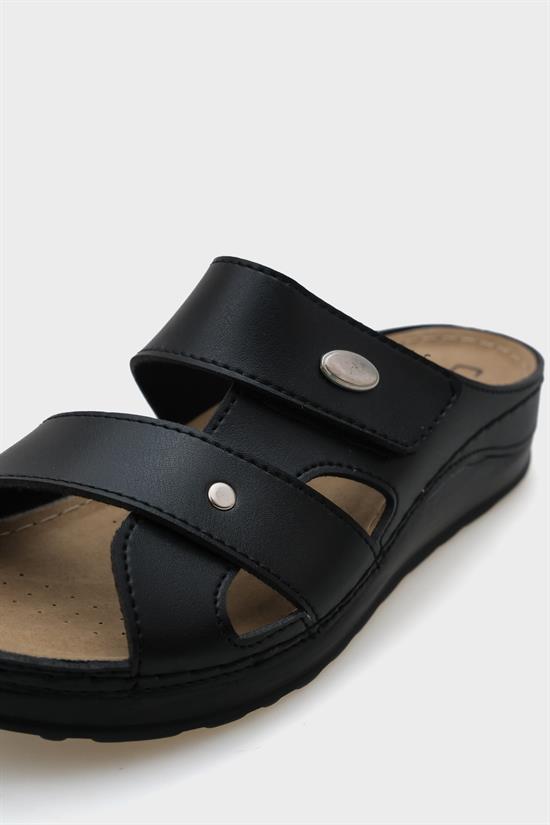 Capone Jane 107090 Women Black Slingback Comfort Anatomical Sandals image 5