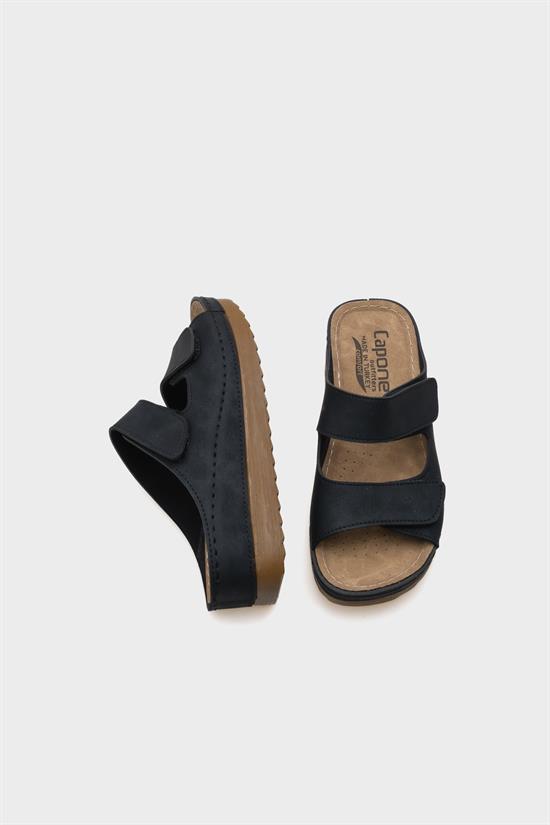 Capone Jasmine 107090 Women Black Slingback Comfort Anatomical Sandals image 3