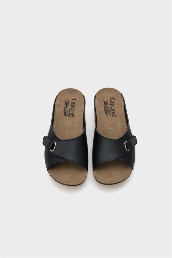 Capone Jenn Z0397 Women Black Slide Comfort Anatomical Sandals image 4