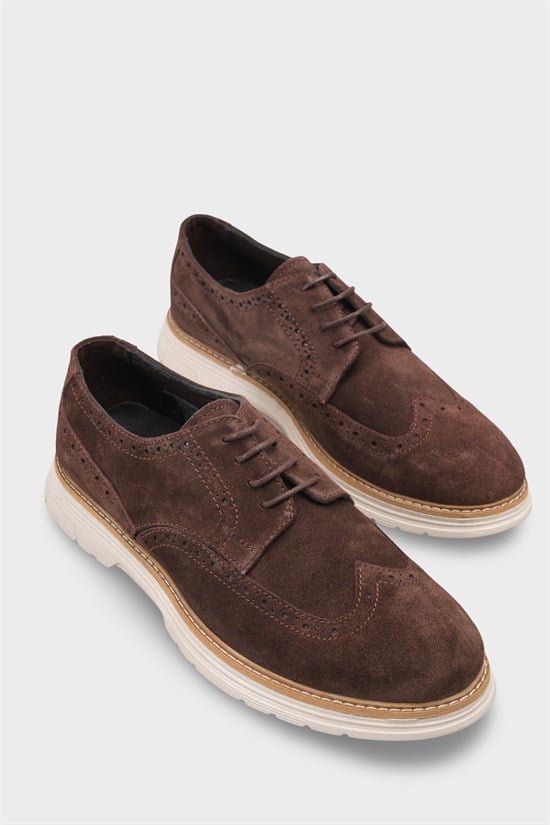 Capone Joachim Genuine Leather Suede Lace-Up Genuine Leather Lined Men Loafer image 3