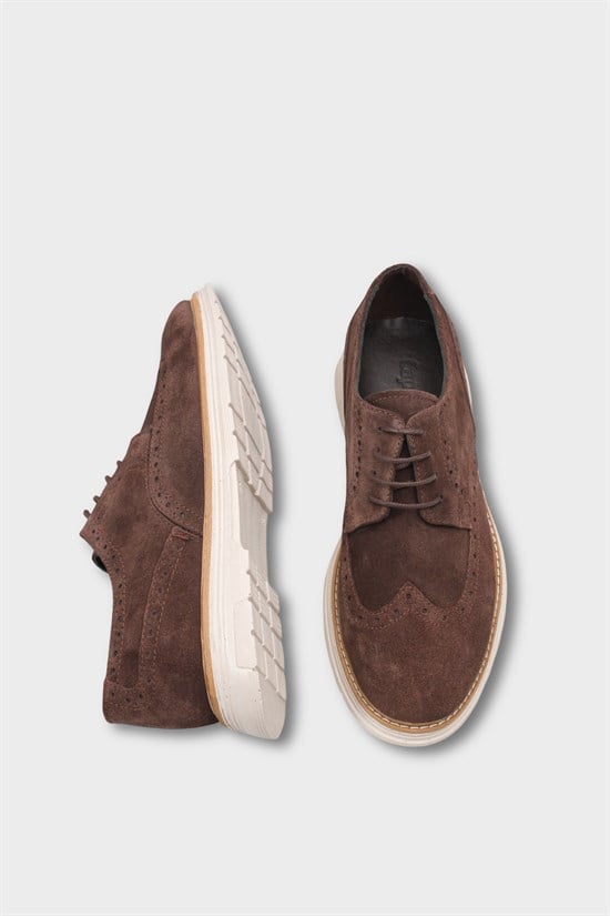 Capone Joachim Genuine Leather Suede Lace-Up Genuine Leather Lined Men Loafer image 6