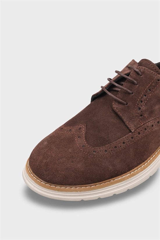 Capone Joachim Genuine Leather Suede Lace-Up Genuine Leather Lined Men Loafer image 5