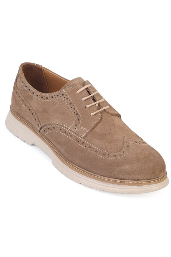 Capone Joachim Genuine Leather Suede Lace-Up Genuine Leather Lined Men Loafer