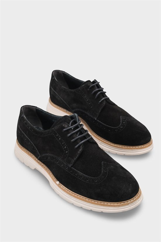 Capone Joachim Genuine Leather Suede Lace-Up Genuine Leather Lined Men Loafer image 3