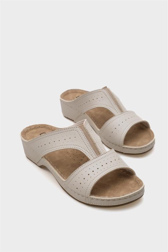 Capone Joan Z0426 Women Beige Slide Comfort Anatomical Sandals image 4