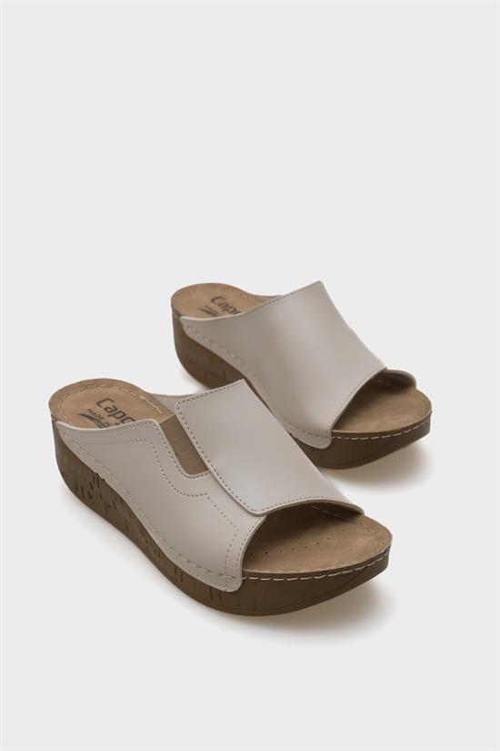 Capone Jude Z5414 Women Beige Slide Comfort Anatomical Sandals image 4