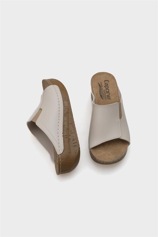 Capone Jude Z5414 Women Beige Slide Comfort Anatomical Sandals image 3