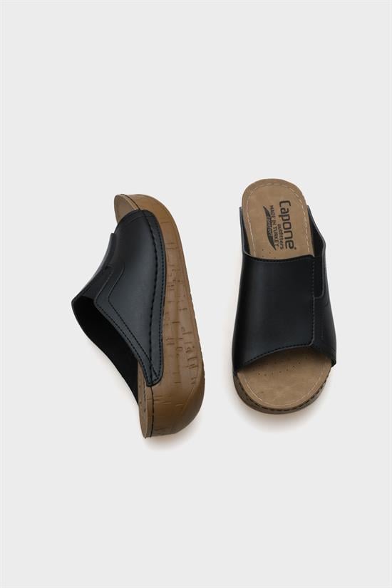 Capone Jude Z5414 Women Black Slide Comfort Anatomical Sandals image 3