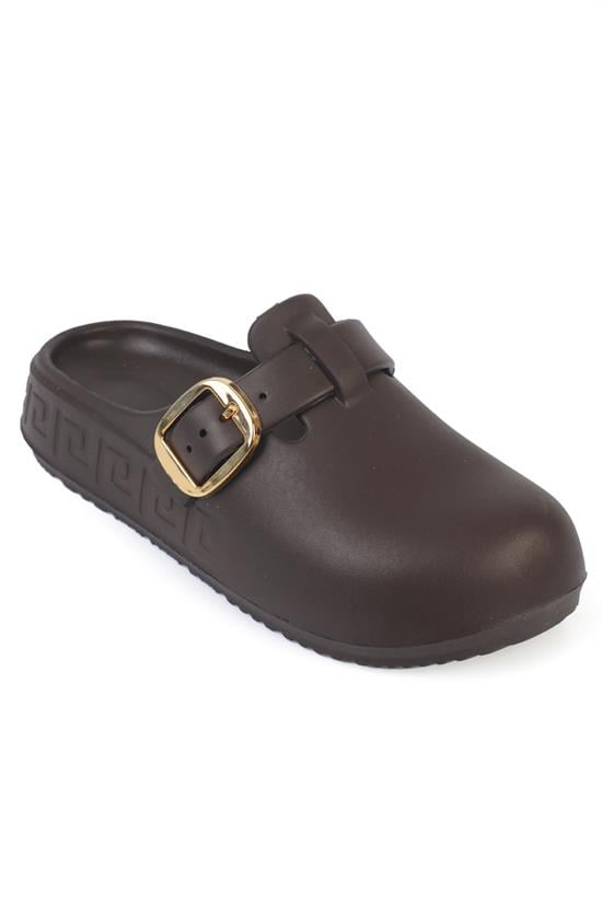 Capone Judi EVA Closed Toe Women Brown Sandal