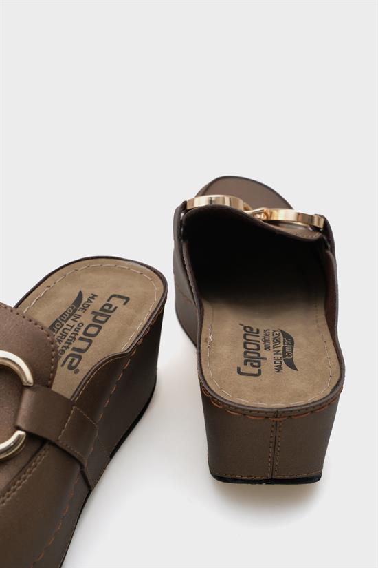 Capone Julia  Women Copper Slingback Comfort Anatomical Sandals image 6