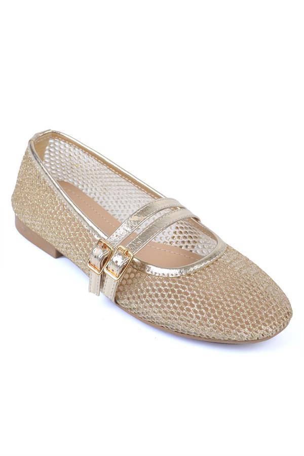 Capone June Women Gold Ballerina