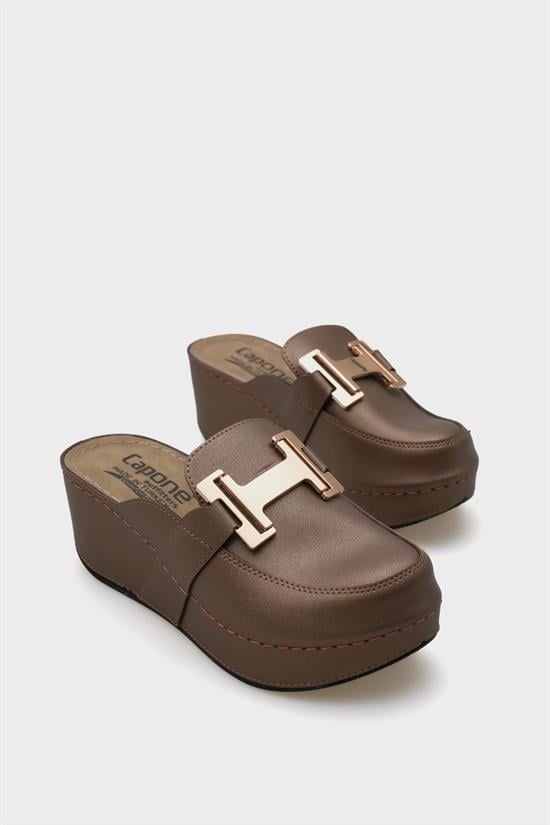 Capone Justin 612005 Women Copper Slingback Comfort Anatomical Sandals image 2