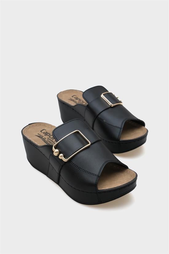Capone Kacie 612245 Women Black Slingback Comfort Anatomical Sandals image 4