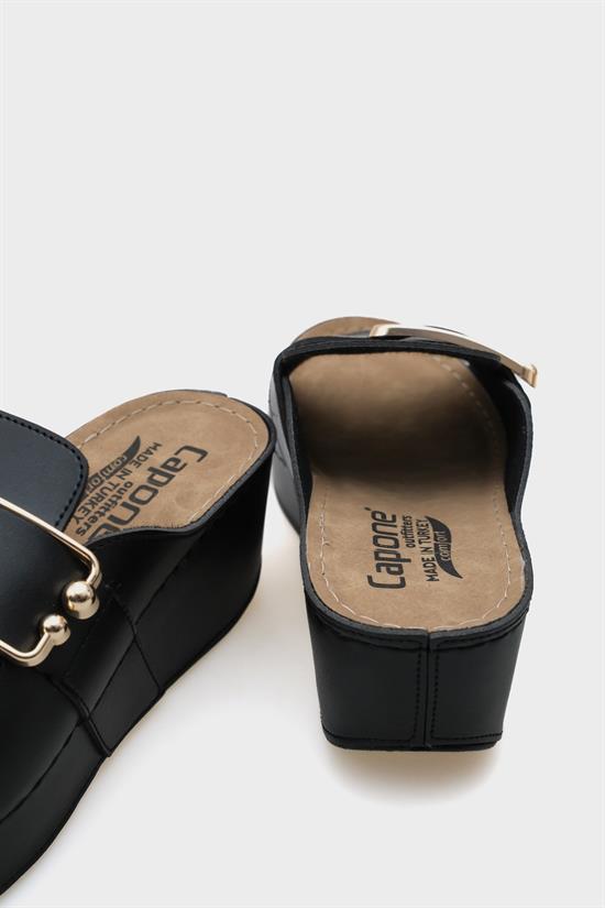 Capone Kacie 612245 Women Black Slingback Comfort Anatomical Sandals image 6