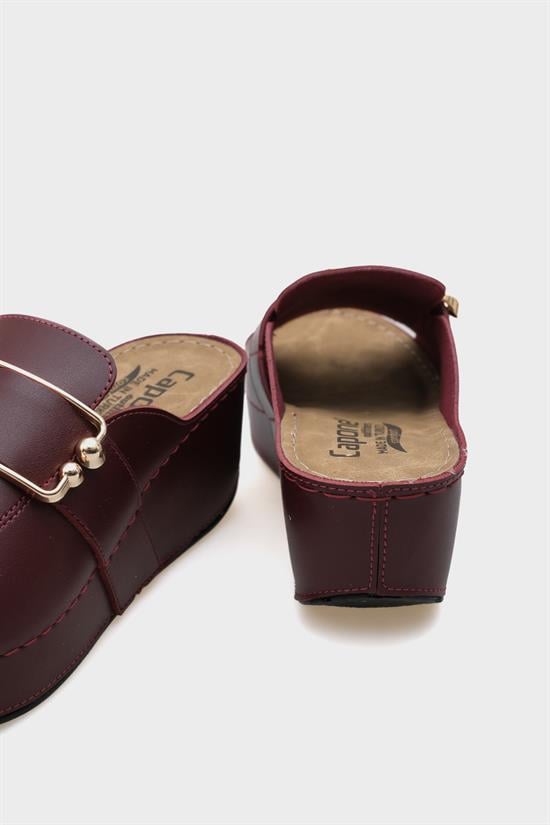 Capone Kacie 612245 Women Burgundy Slingback Comfort Anatomical Sandals image 2