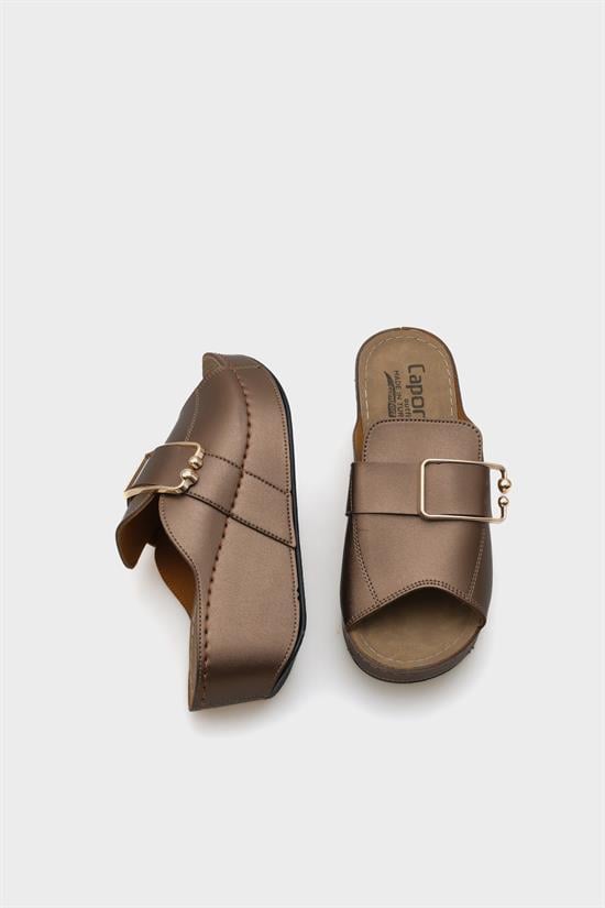 Capone Kacie 612245 Women Copper Slingback Comfort Anatomical Sandals image 3