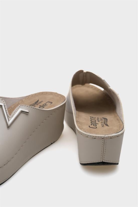 Capone 6145 Women Beige Platform V Clip Accessory Sandals image 4