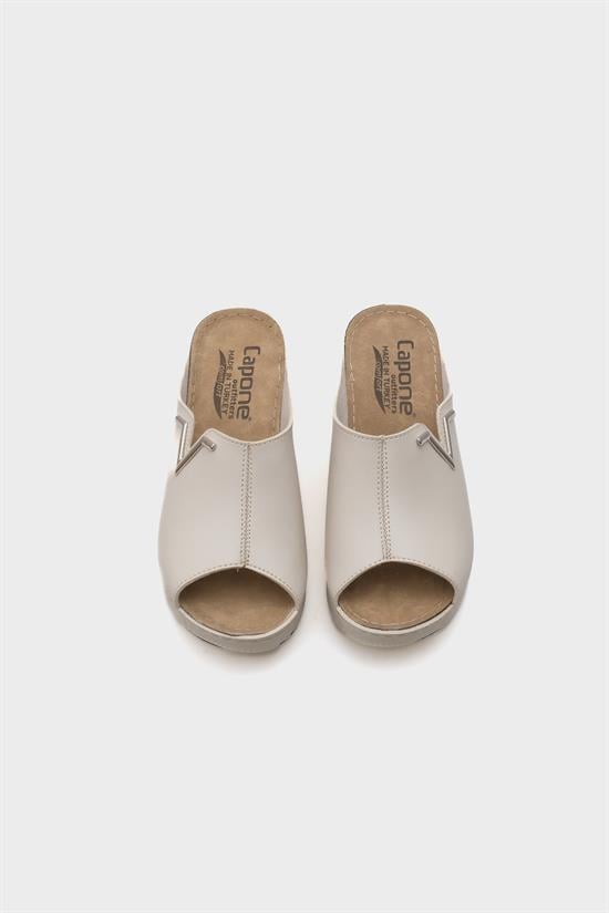 Capone 6145 Women Beige Platform V Clip Accessory Sandals image 3