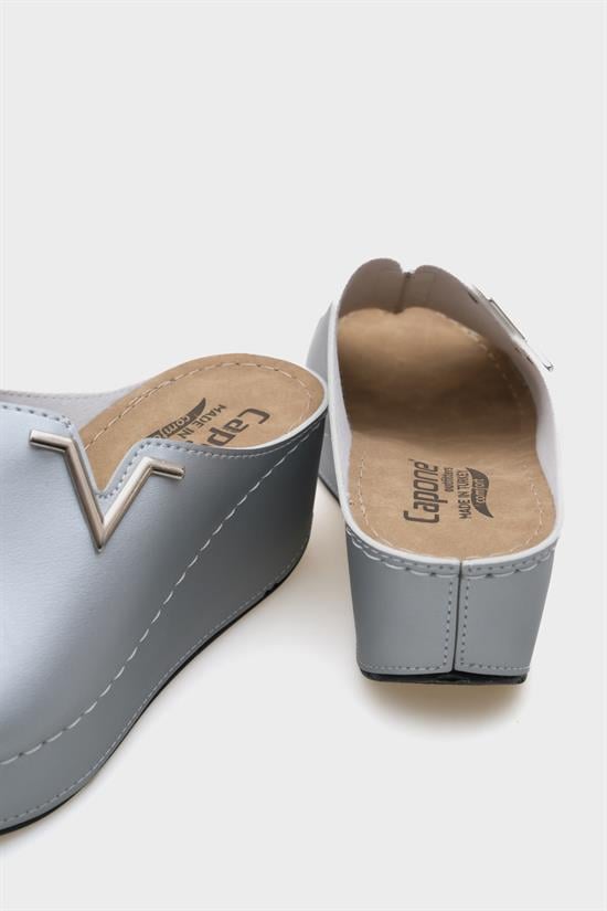 Capone 6145 Women Silver Platform V Clip Accessory Sandals image 4