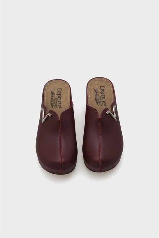 Capone Kally Z6188 Women Burgundy Platform V Clip Accessory Clog Sandals image 5