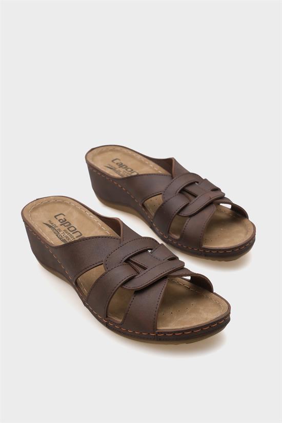 Capone Kamila 6319 Women Brown Slingback Comfort Anatomical Sandals image 4
