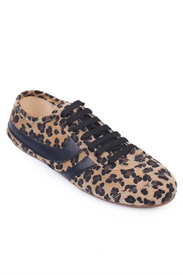 Capone Karly Women Leopard Furry Sneaker