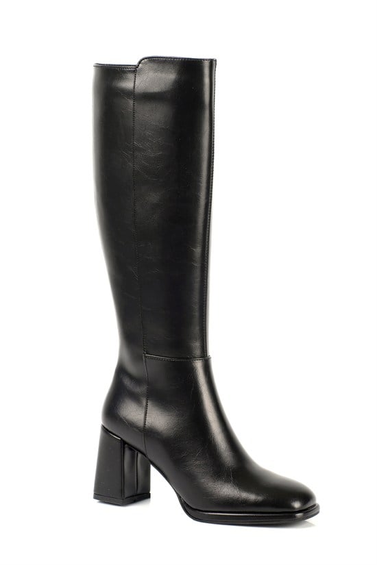 Capone Lavina Platform Square Toe Women Black Boot