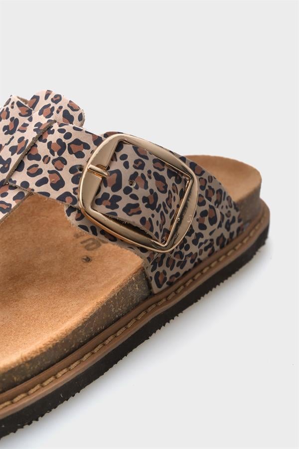 Capone Nina Leather Thong Women Leopard Sandals image 4