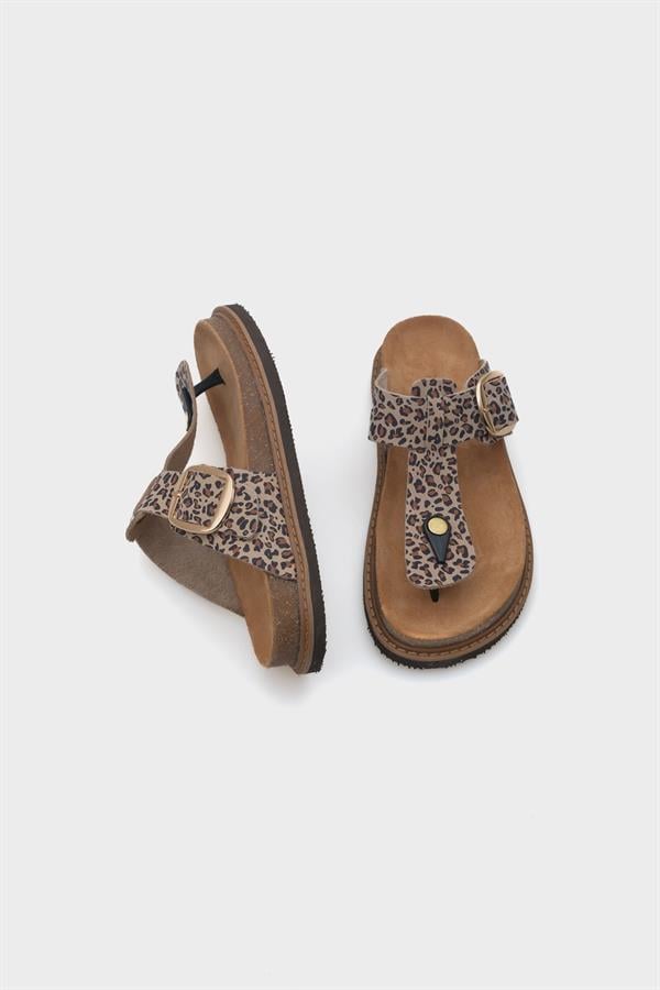 Capone Nina Leather Thong Women Leopard Sandals image 5