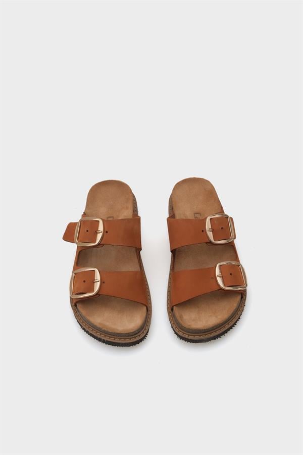 Capone Nicole Leather Women Tan Sandals image 6