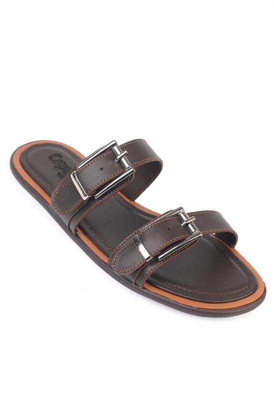 Capone Madalyn Double Buckle Flat Heel Women  Sandal