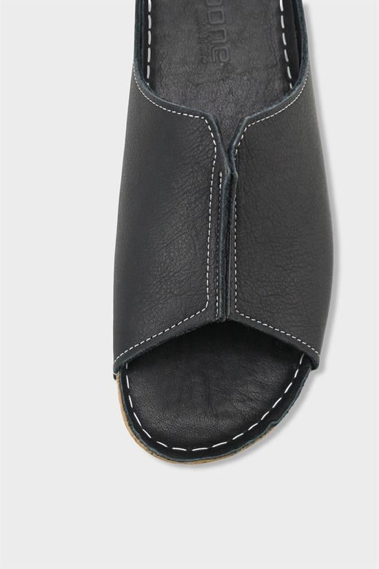 Capone Marielle Genuine Leather Soft Comfort Women Black Sandal image 4