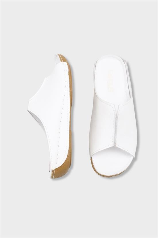 Capone Marielle Genuine Leather Soft Comfort Women White Sandal image 6